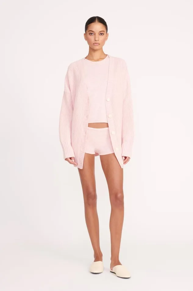 STAUD Sweaters Women STAUD MATILDA CARDIGAN CHERRY BLOSSOM STAUD Sweaters Women STAUD MATILDA CARDIGAN CHERRY BLOSSOM