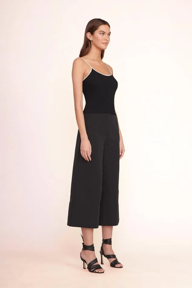 STAUD Tops Women SOLEIL TOP BLACK WHITE STAUD Tops Women SOLEIL TOP BLACK WHITE