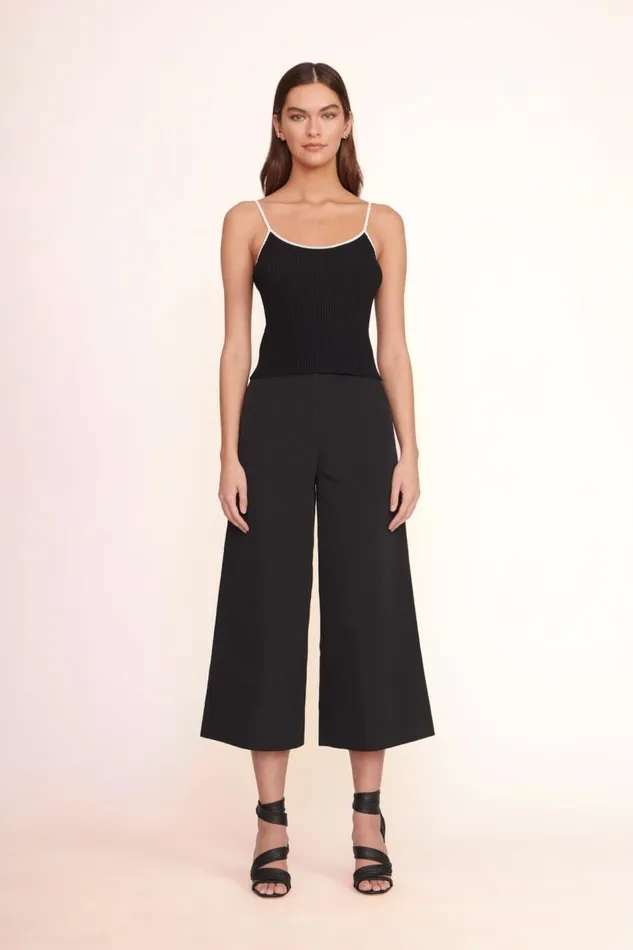 STAUD Tops Women SOLEIL TOP BLACK WHITE STAUD Tops Women SOLEIL TOP BLACK WHITE