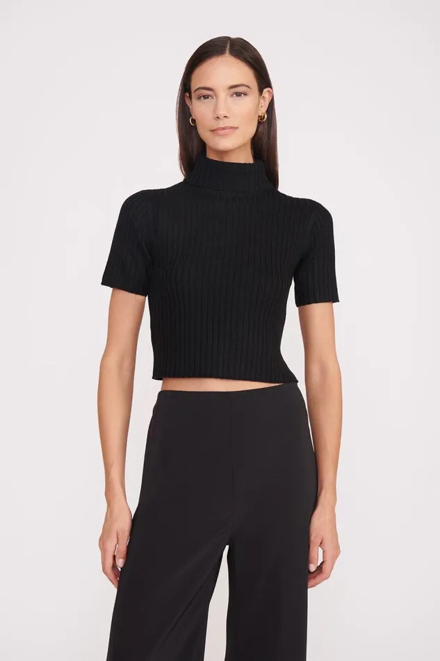 STAUD Tops Women STAUD LILOU SWEATER BLACK