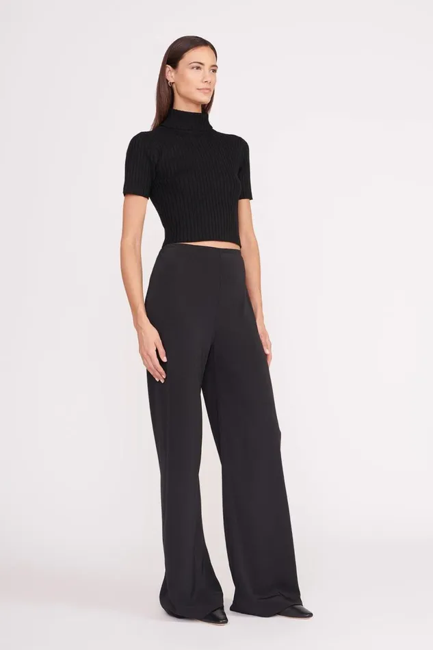 STAUD Tops Women STAUD LILOU SWEATER BLACK STAUD Tops Women STAUD LILOU SWEATER BLACK