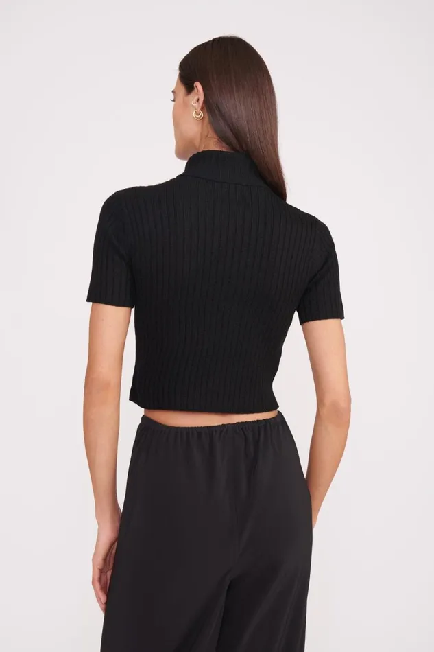 STAUD Tops Women STAUD LILOU SWEATER BLACK STAUD Tops Women STAUD LILOU SWEATER BLACK