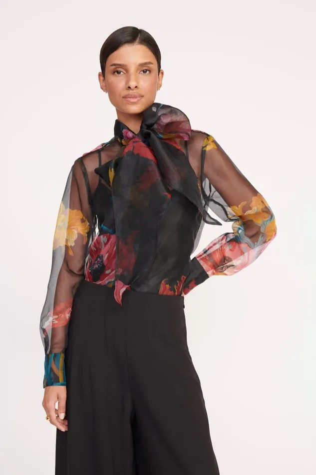STAUD Tops Women STAUD MARYN TOP FIRST BLOOM NIGHT