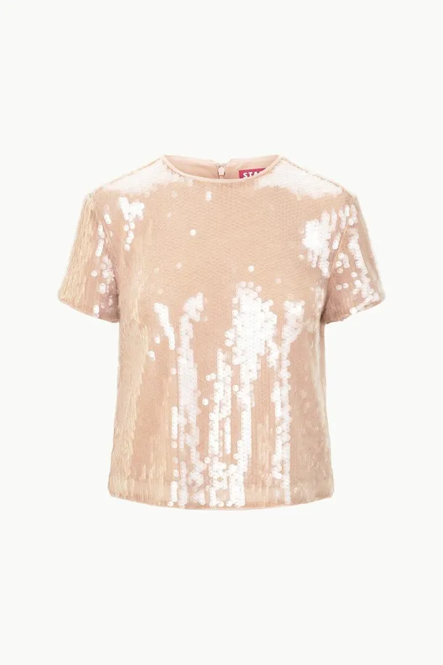 STAUD Tops Women STAUD QUINCY TOP BEIGE STAUD Tops Women STAUD QUINCY TOP BEIGE