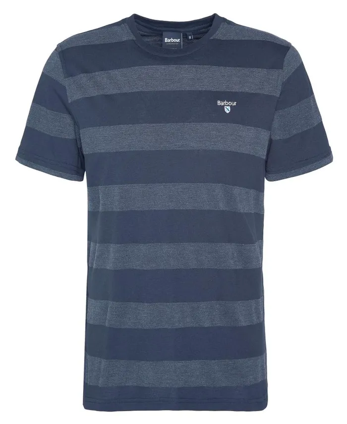 Stenton Striped TShirt Classic White Men Barbour TShirts