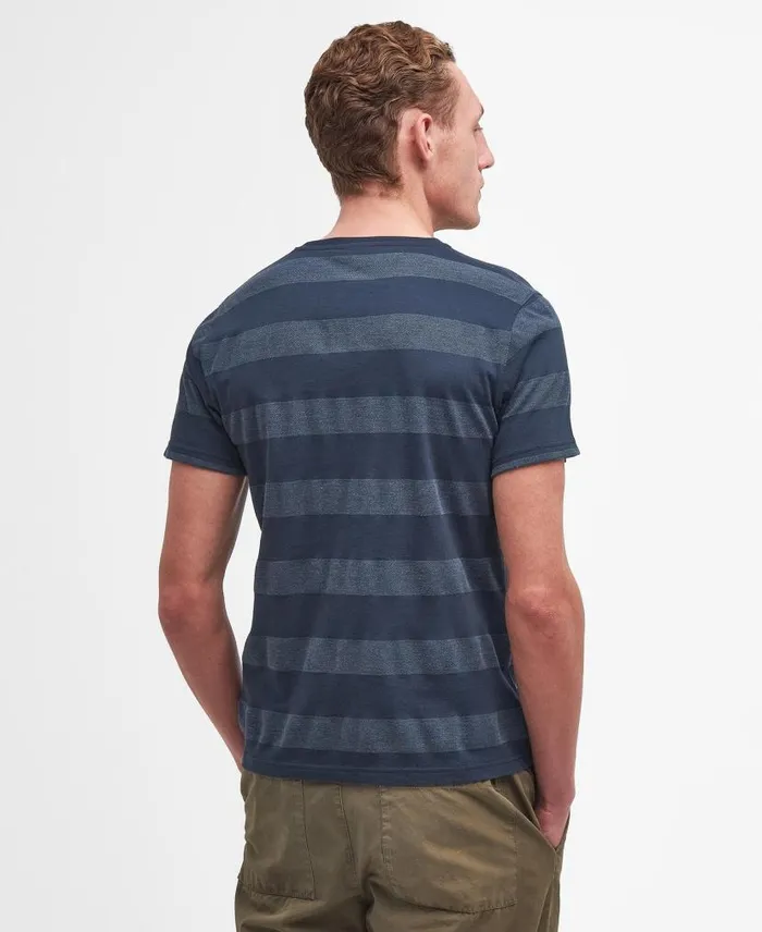 Stenton Striped TShirt Classic White Men Barbour TShirts