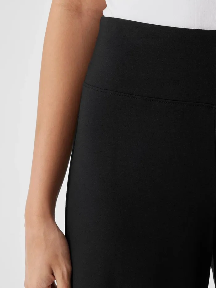 Stretch Jersey Knit WideLeg Pant Black Women Eileen Fisher Pants Shorts and Jumpsuits