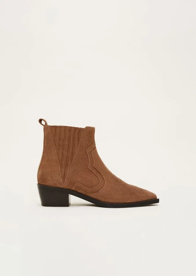 Suede Ankle Boots Tan Women Phase Eight Heels