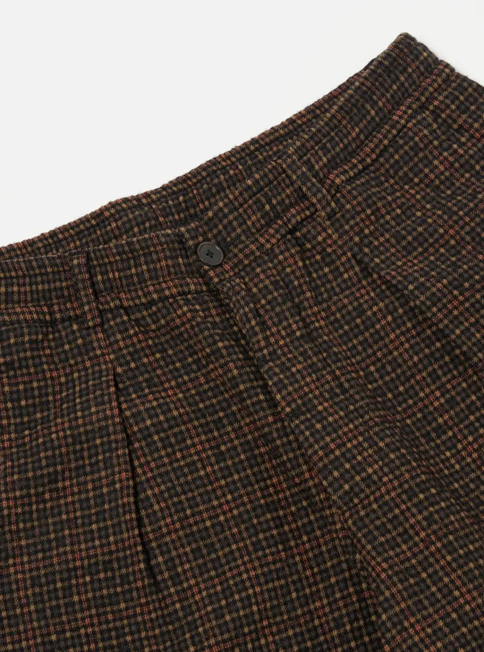 Suiting Men Universal Works Universal Works Oxford Pant In BlackOlive Albuquerque Check