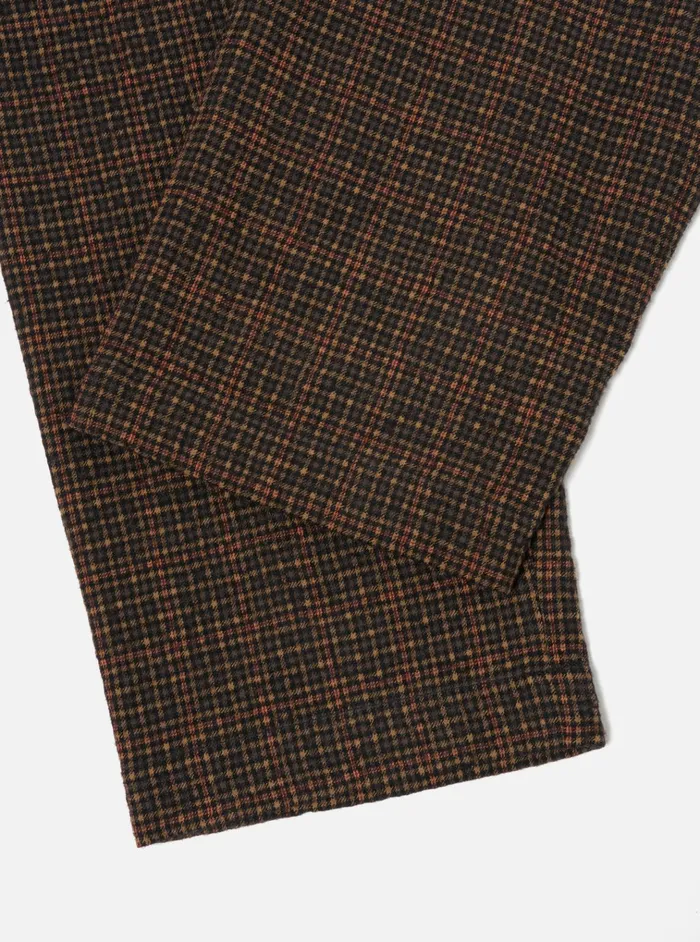 Suiting Men Universal Works Universal Works Oxford Pant In BlackOlive Albuquerque Check