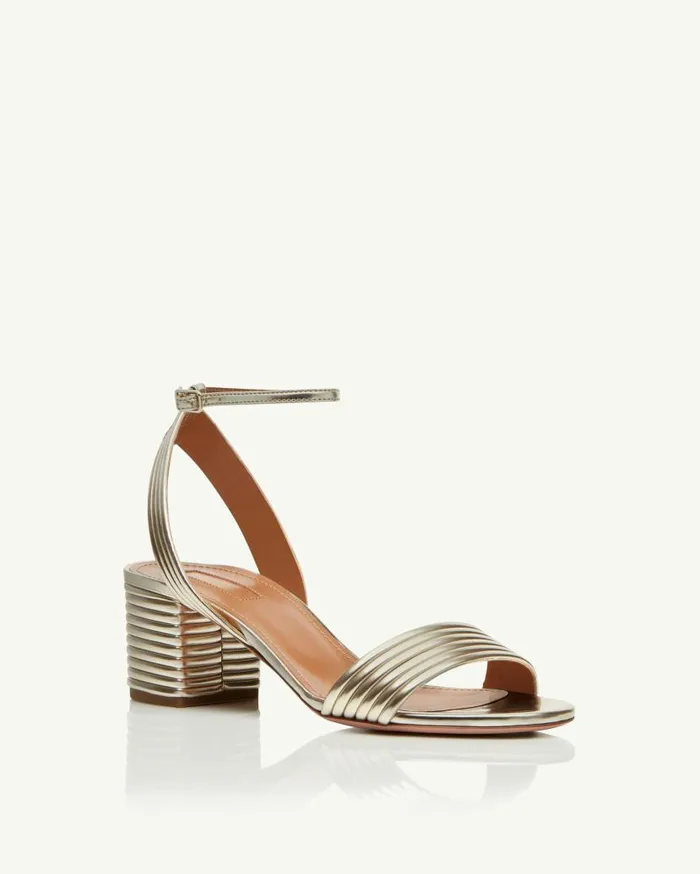 Sundance Sandal 50 Gold Women Aquazzura Sandals