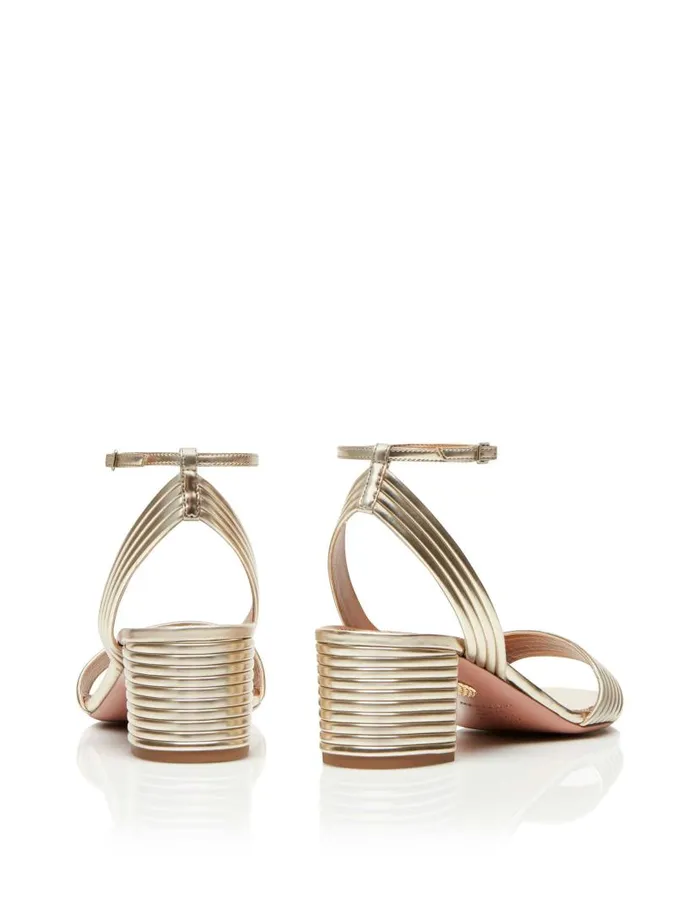 Sundance Sandal 50 Gold Women Aquazzura Sandals Sundance Sandal 50 Gold Women Aquazzura Sandals