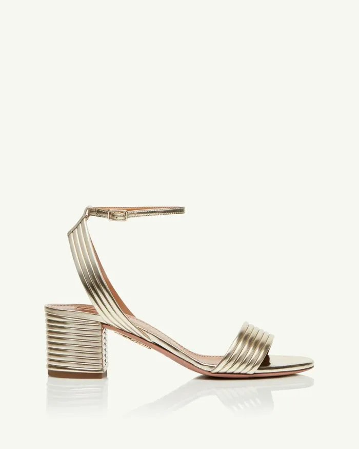 Sundance Sandal 50 Gold Women Aquazzura Sandals Sundance Sandal 50 Gold Women Aquazzura Sandals