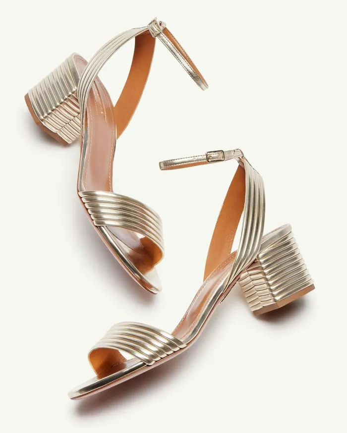 Sundance Sandal 50 Gold Women Aquazzura Sandals Sundance Sandal 50 Gold Women Aquazzura Sandals