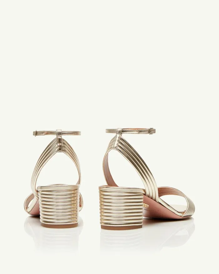 Sundance Sandal 50 Gold Women Aquazzura Sandals Sundance Sandal 50 Gold Women Aquazzura Sandals