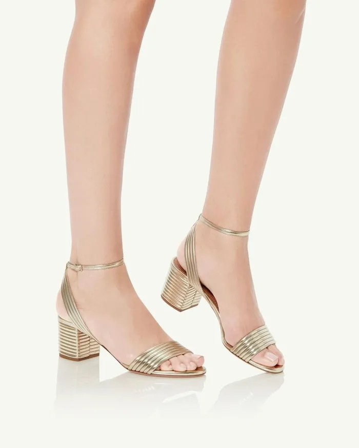 Sundance Sandal 50 Gold Women Aquazzura Sandals Sundance Sandal 50 Gold Women Aquazzura Sandals