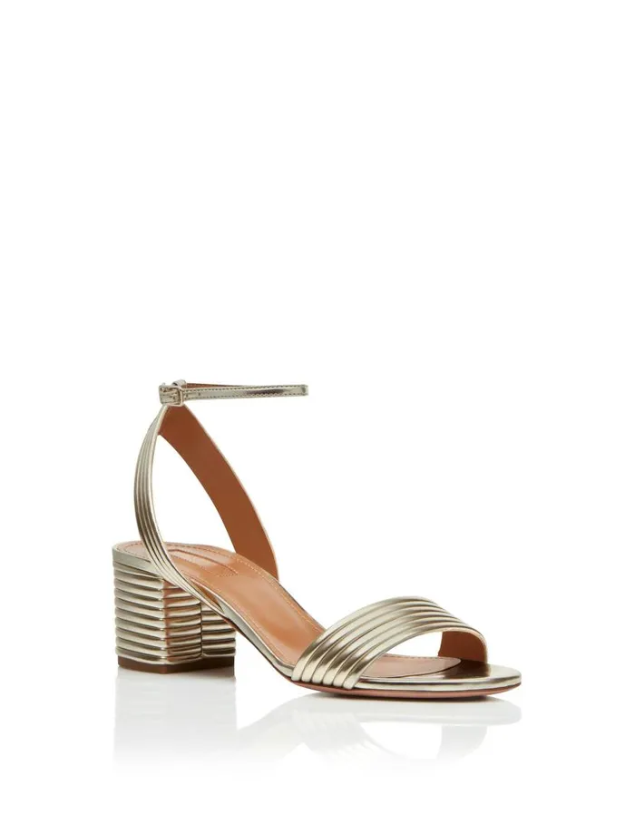 Sundance Sandal 50 Gold Women Aquazzura Sandals Sundance Sandal 50 Gold Women Aquazzura Sandals