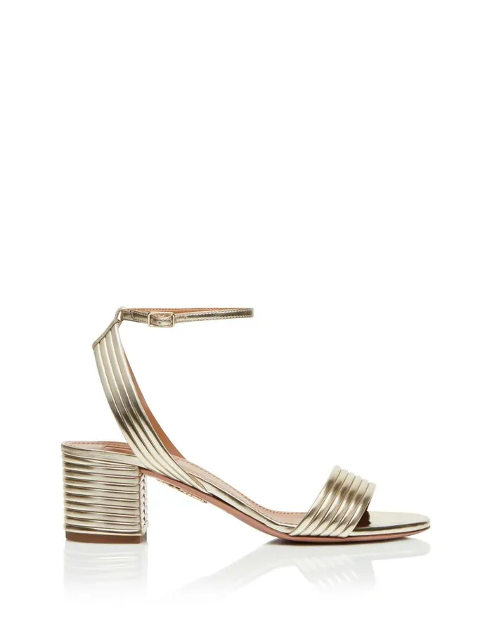 Sundance Sandal 50 Gold Women Aquazzura Sandals Sundance Sandal 50 Gold Women Aquazzura Sandals
