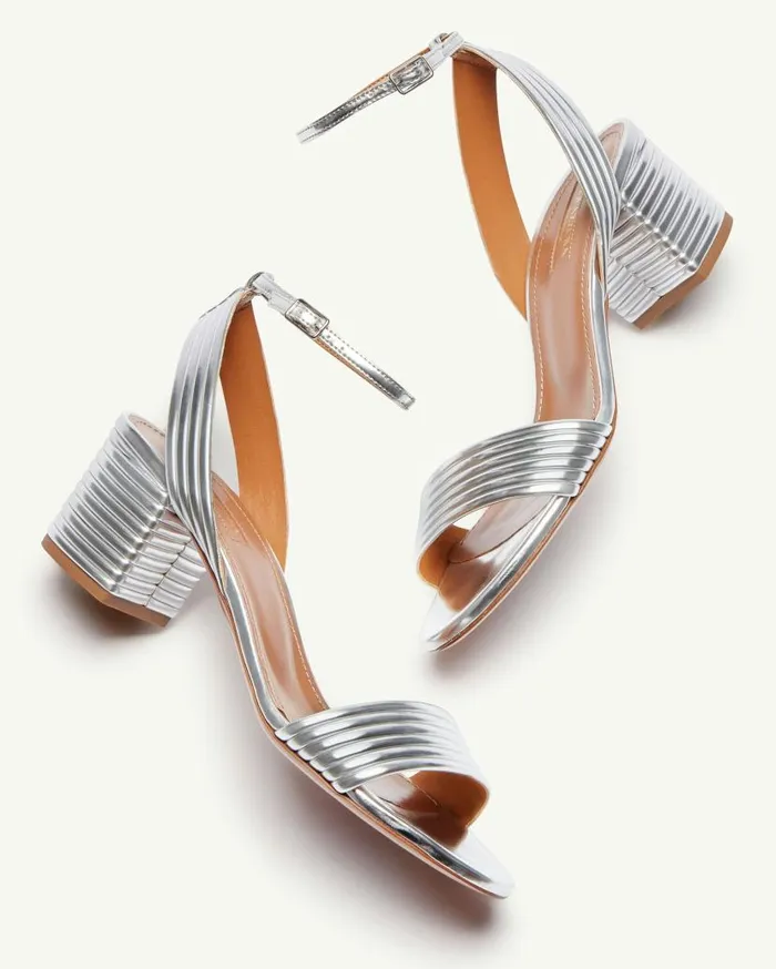 Sundance Sandal 50 Silver Women Aquazzura Sandals Sundance Sandal 50 Silver Women Aquazzura Sandals