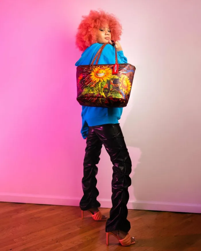 SUNFLOWER GRIN RON ENGLISH COLLAB TOTE Bags SPRAYGROUND