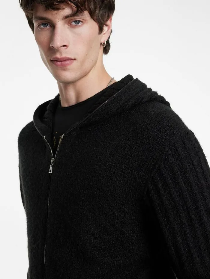 Sweaters Men John Varvatos CATHERINE HOODIE Black