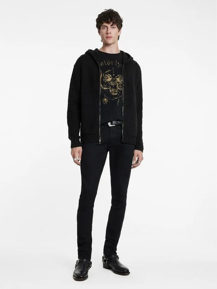 Sweaters Men John Varvatos CATHERINE HOODIE Black