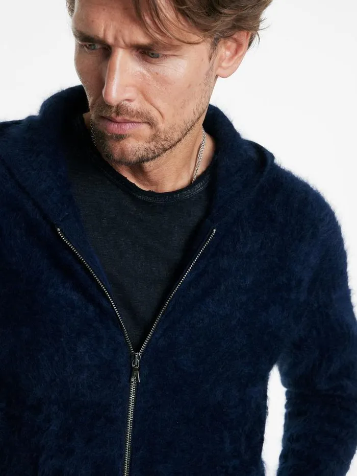 Sweaters Men John Varvatos CATHERINE HOODIE Black