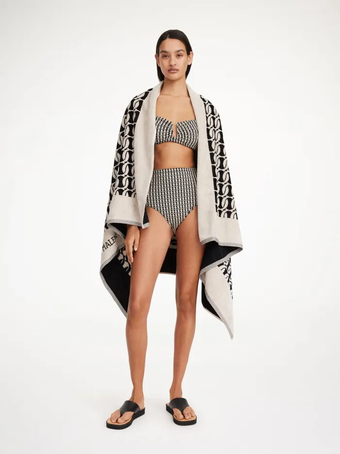 Swimwear Women By Malene Birger Belira Bikini Bottoms Black Monogram