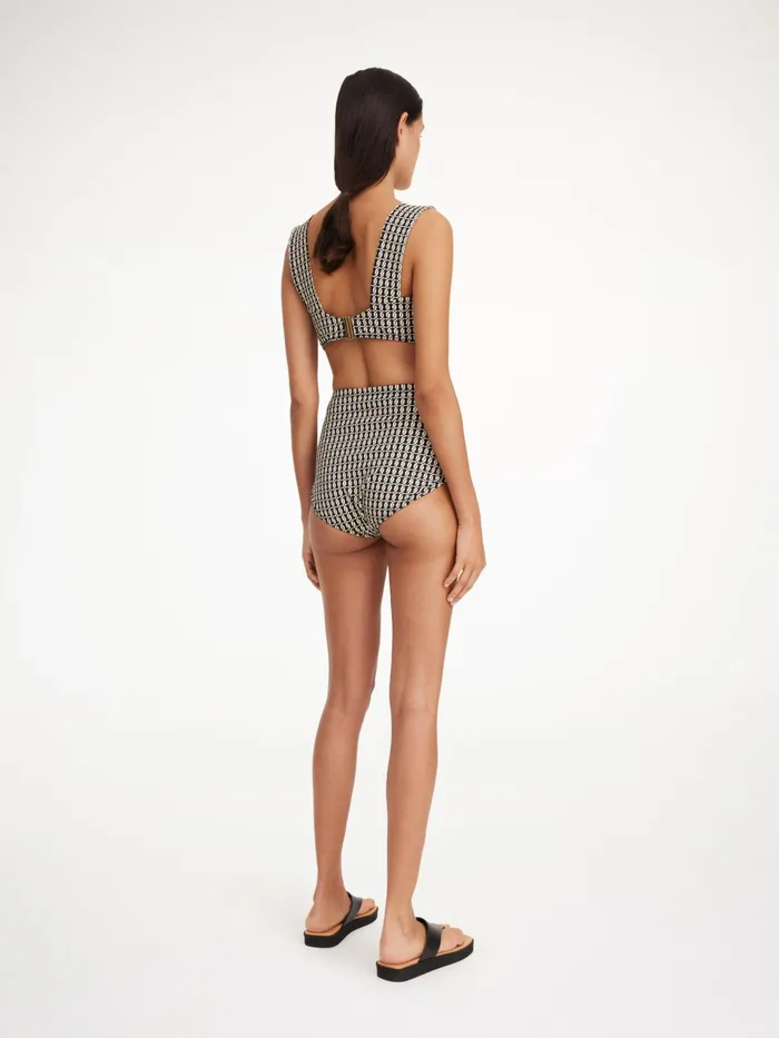 Swimwear Women By Malene Birger Belira Bikini Bottoms Black Monogram