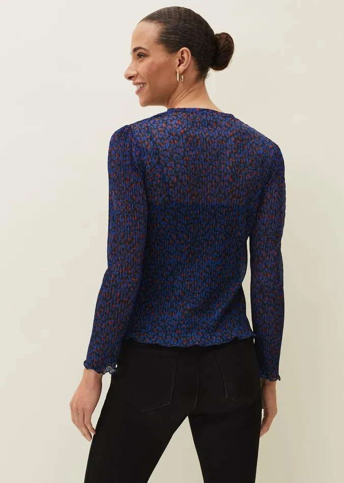 Talia Animal Top Multicoloured Women Phase Eight Tops and TShirts