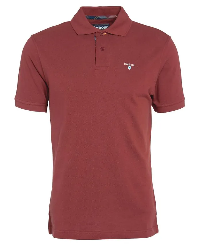 Tartan Pique Polo Shirt Racing Green Men Barbour Polo Shirts