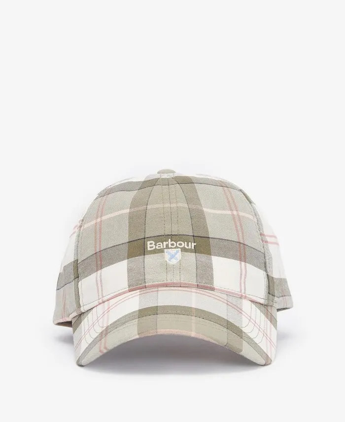 Tartan Sports Cap Glenmore Olive Men Barbour Hats