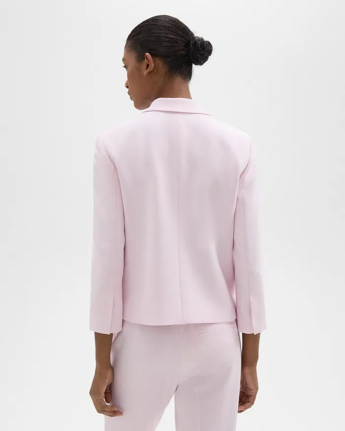 Theory Blazers Jackets Boxy Patch Pocket Blazer In Admiral Crepe Bloom 8211 Women
