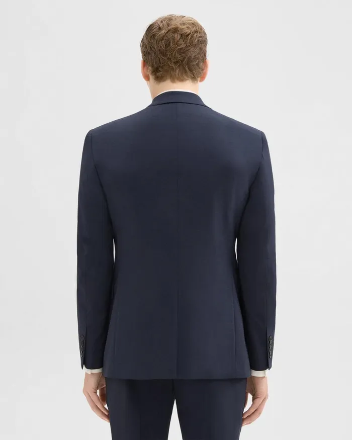 Theory Blazers Jackets Chambers Blazer In Stretch Wool Navy 8211 Men