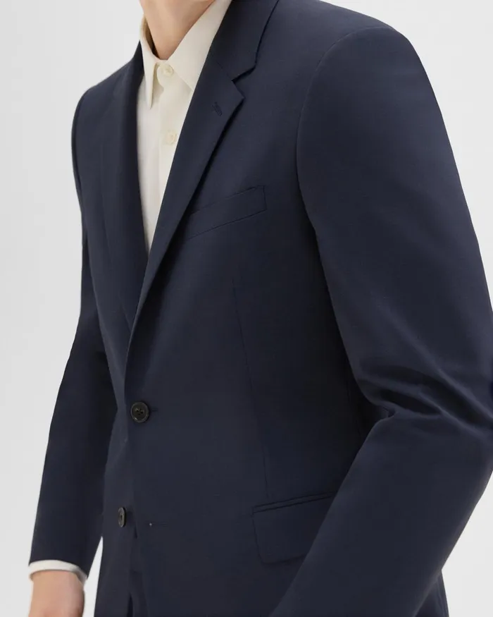 Theory Blazers Jackets Chambers Blazer In Stretch Wool Navy 8211 Men