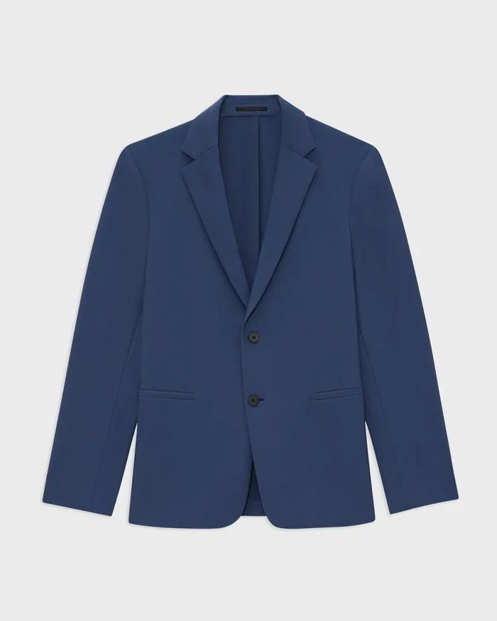 Theory Blazers Jackets Clinton Blazer In Precision Ponte Deep Atlantic 8211 Men
