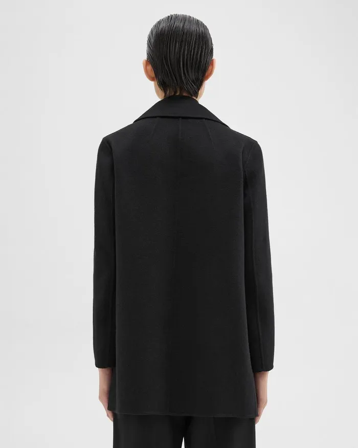 Theory Outerwear Clairene Jacket In DoubleFace WoolCashmere Black 8211 Women