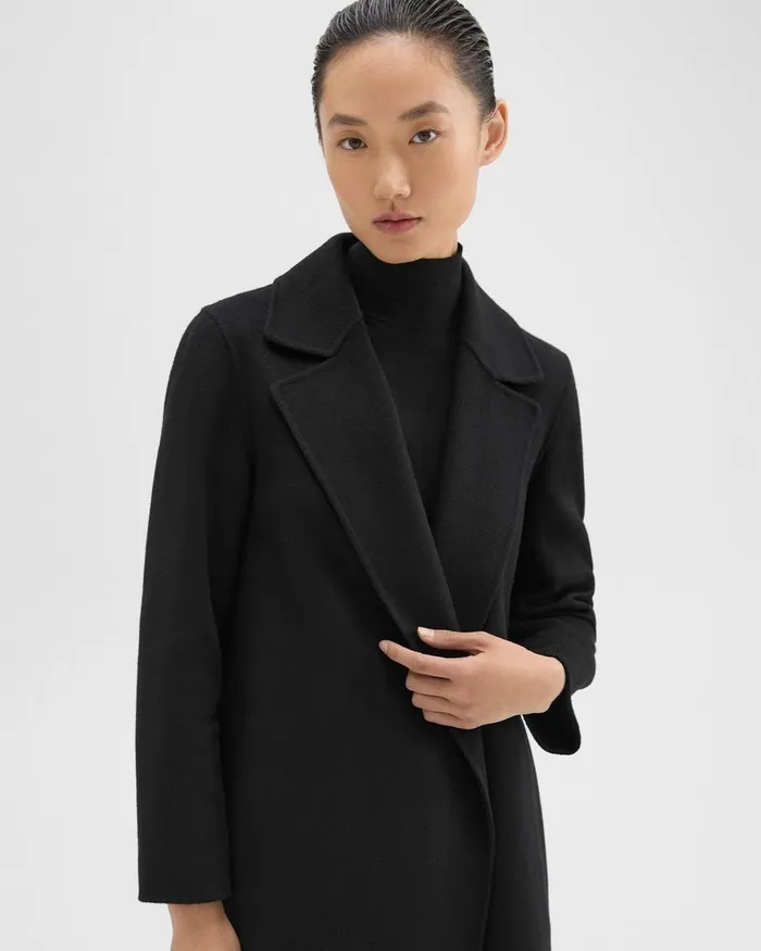 Theory Outerwear Clairene Jacket In DoubleFace WoolCashmere Black 8211 Women