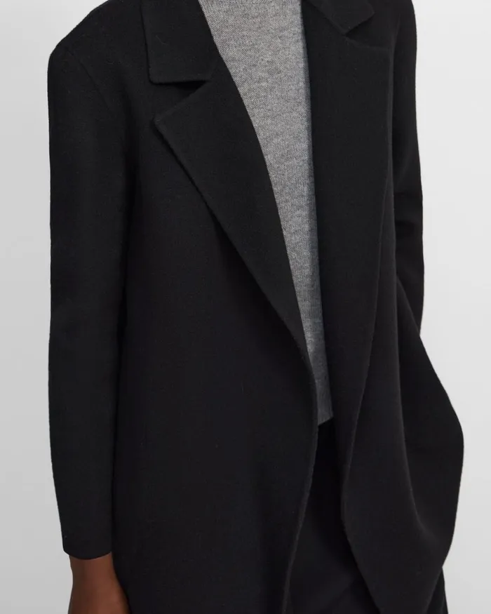 Theory Outerwear Clairene Jacket In DoubleFace WoolCashmere Black 8211 Women