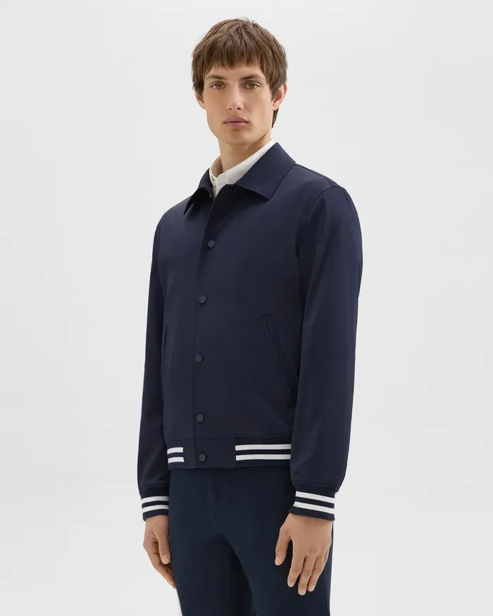 Theory Outerwear Varsity Jacket In Neoteric Navy 8211 Men