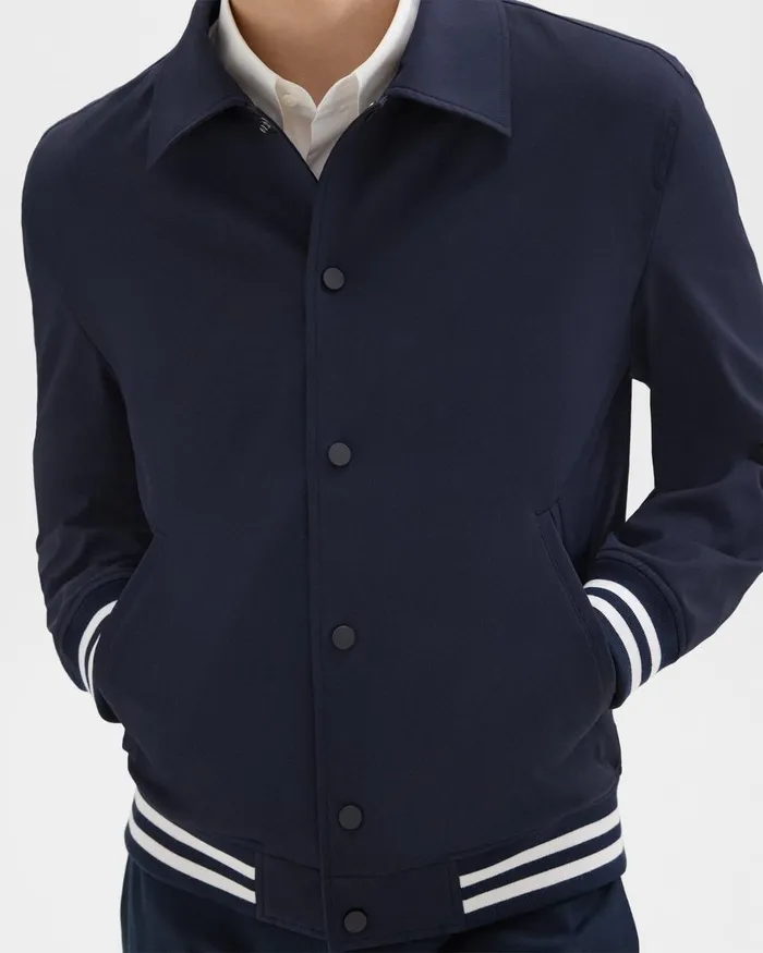 Theory Outerwear Varsity Jacket In Neoteric Navy 8211 Men