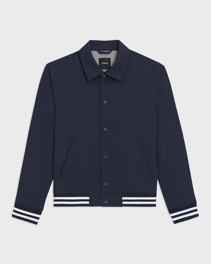 Theory Outerwear Varsity Jacket In Neoteric Navy 8211 Men