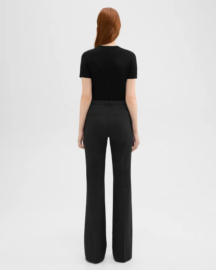 Theory Pants Demitria Pant In Good Wool Black 8211 Women