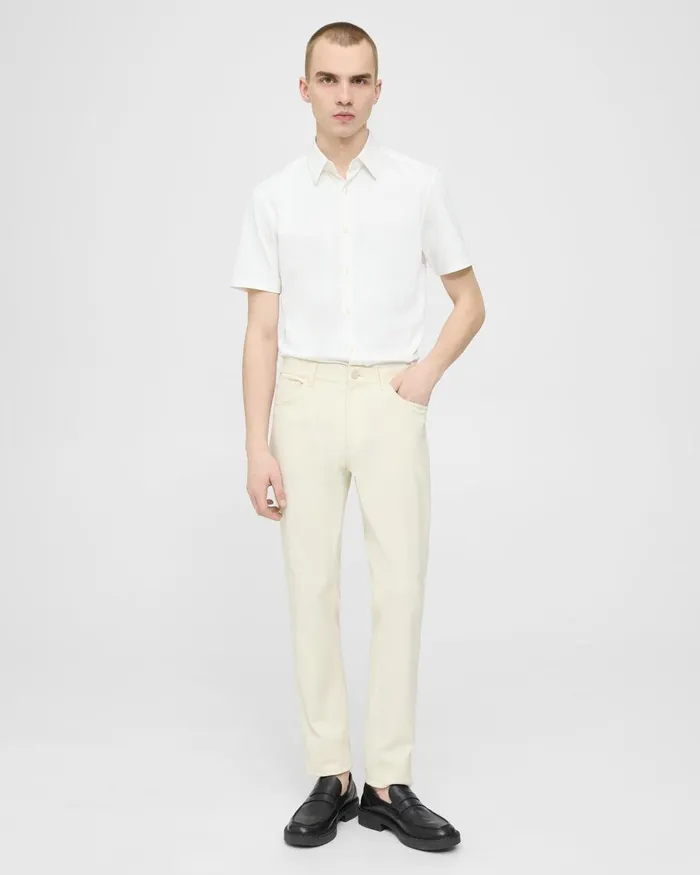 Theory Pants Raffi 5Pocket Pant In Neoteric Twill Warm Ivory 8211 Men