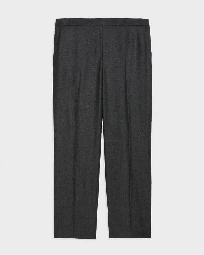 Theory Pants Treeca PullOn Pant In Sleek Flannel New Charcoal Melange 8211 Women