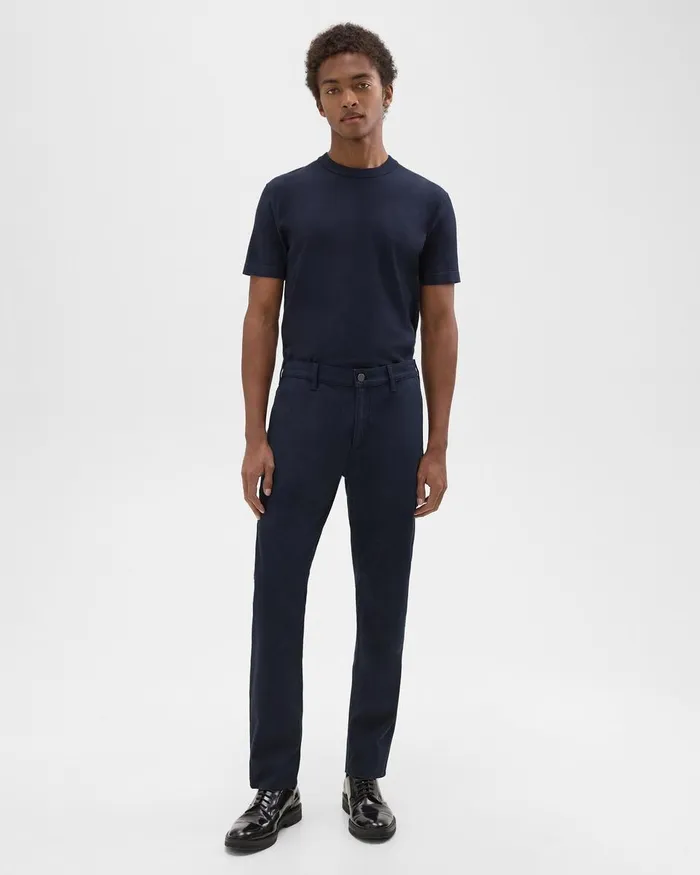 Theory Pants Zaine Carpenter Pant In Stretch Cotton Canvas Baltic 8211 Men