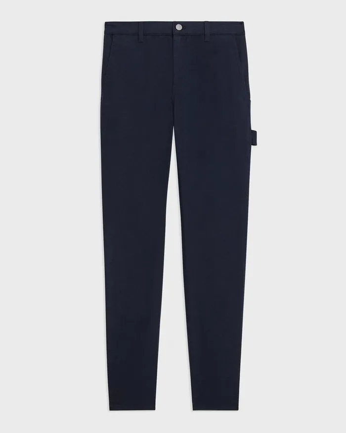 Theory Pants Zaine Carpenter Pant In Stretch Cotton Canvas Baltic 8211 Men