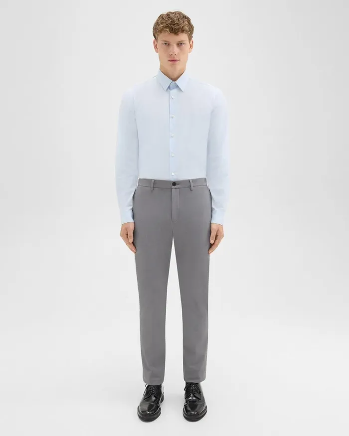 Theory Pants Zaine Pant In Precision Ponte Stone 8211 Men