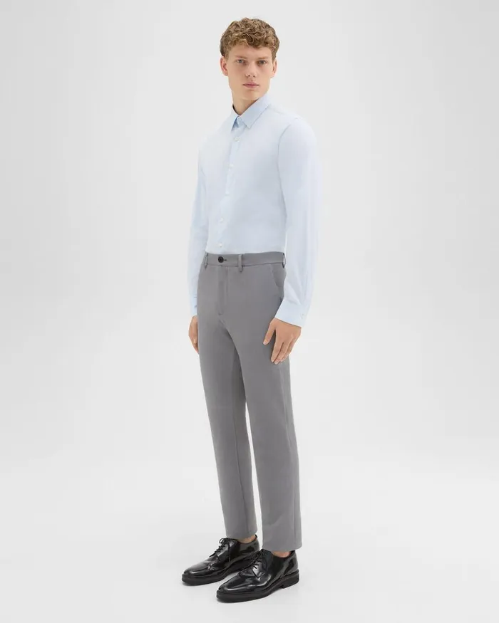 Theory Pants Zaine Pant In Precision Ponte Stone 8211 Men
