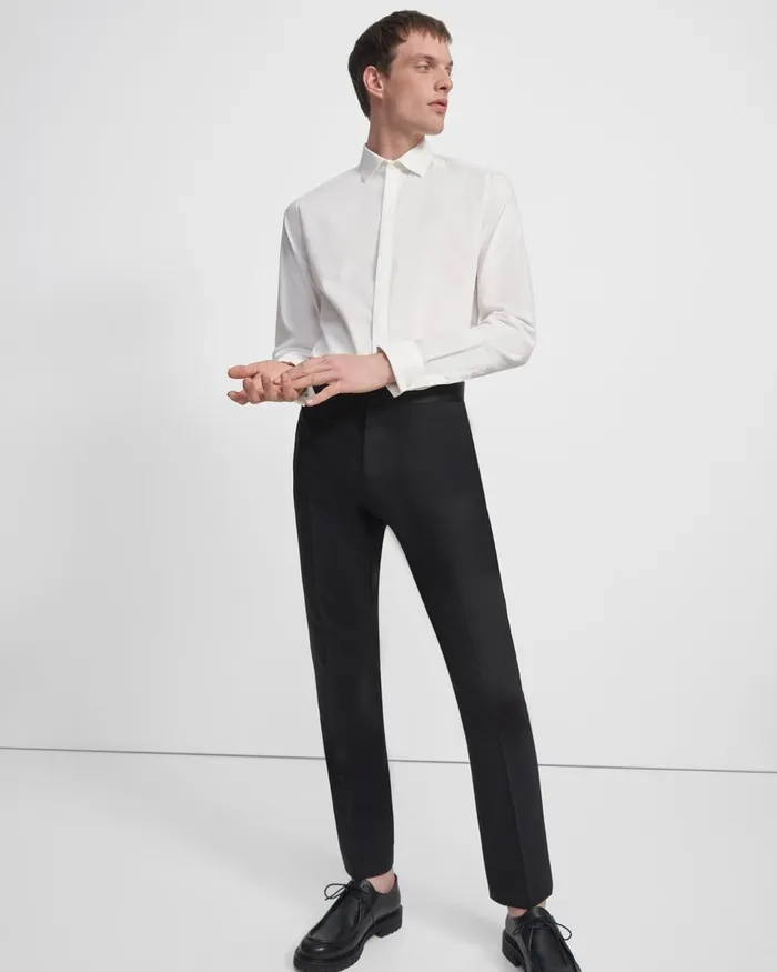 Theory Shirts Dover Tuxedo Shirt In Cotton White 8211 Men